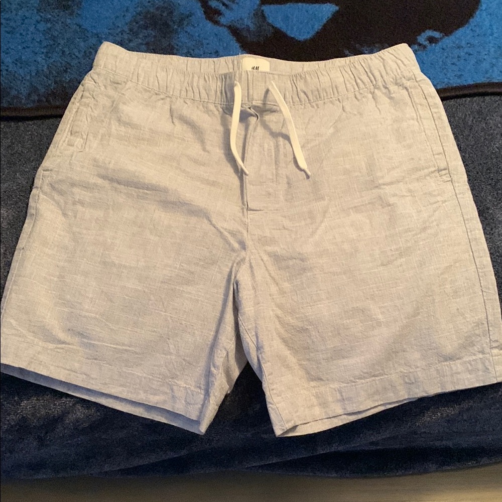 Light Gray Drawstring Shorts